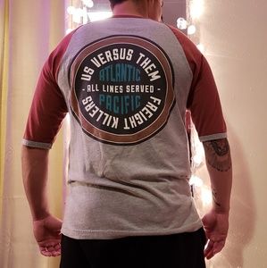 Us Versus Them 'baseball t-shirt'